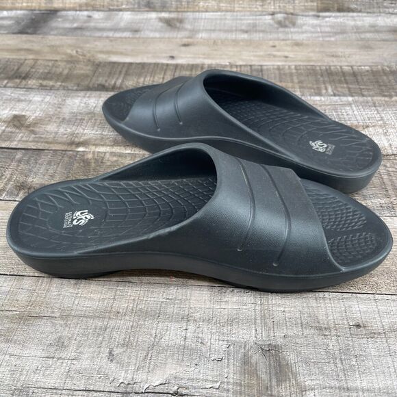 Ultimate Foot Store Slides Slip On Slippers Mens Size 11 Black - Picture 6 of 8